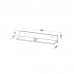 Sienas plaukts ARCA AR8, ozols woton/balts